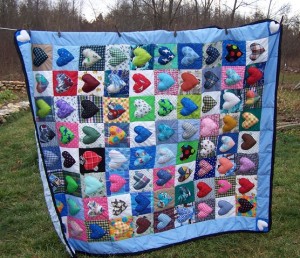 Quilt sewn with the Treadle sewing machine