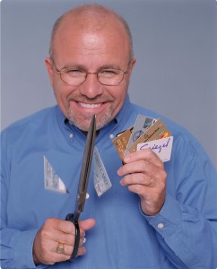 Dave likes to cut up credit cards.