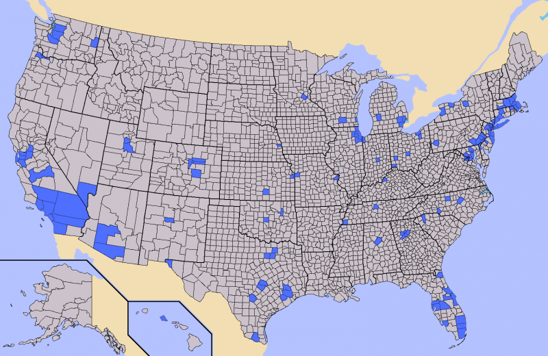 Half Of The United States Lives In These Counties 