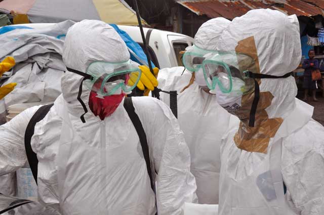 Ebola is transmitted through body fluids. Isolation may be necessary if the virus spreads.