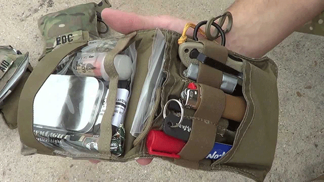 Some of your vehicle EDC items can be stored in smaller pouches like this one from Maxpedition.