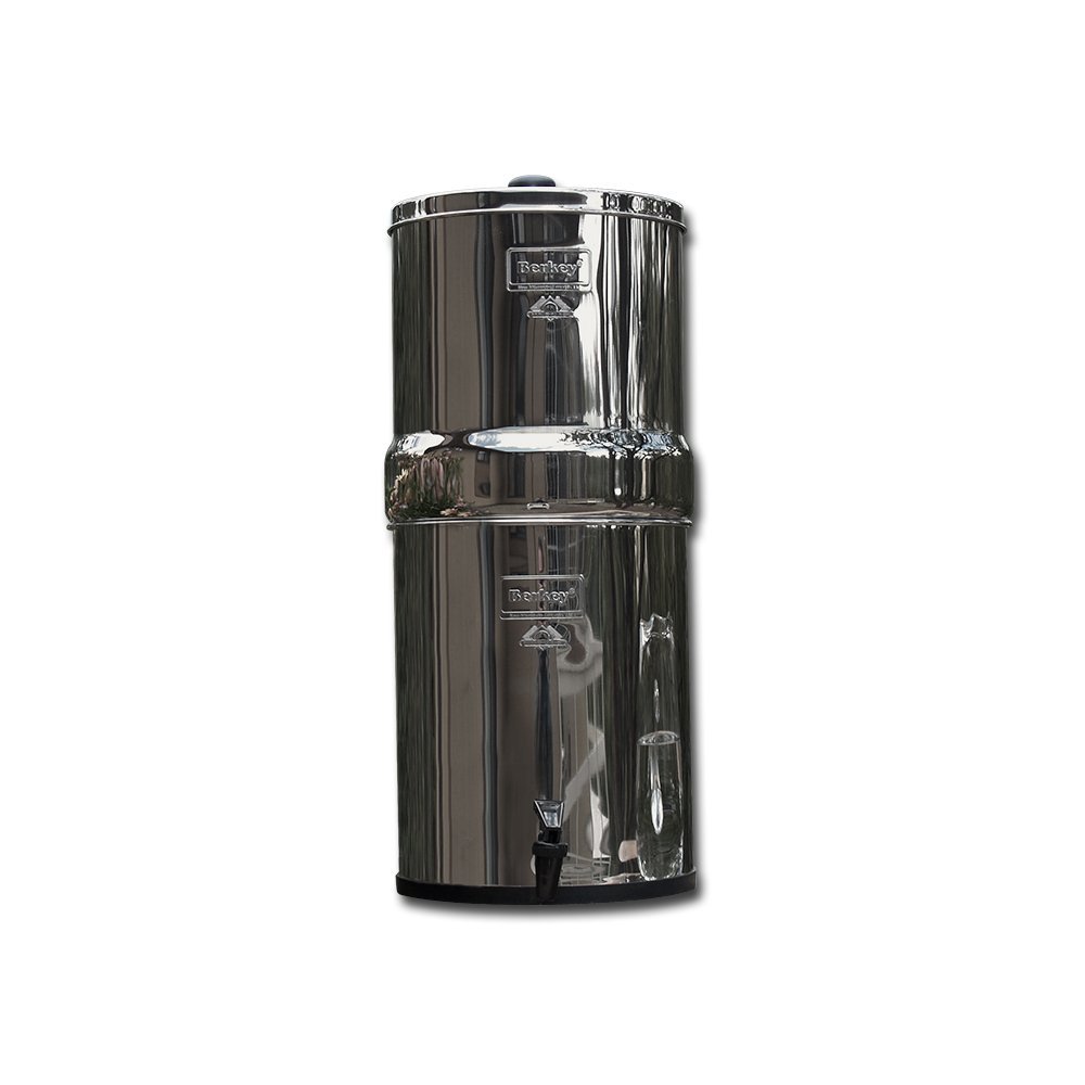Berkey BK4X2-BB Big Berkey Drinking Water Filtration System with 4 Filters - 2 Black Filters and 2 Fluoride Filters