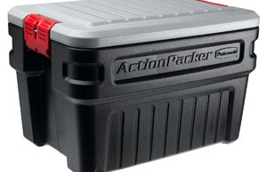 Rubbermaid 1172 ActionPacker Storage Box, 24 Gallon