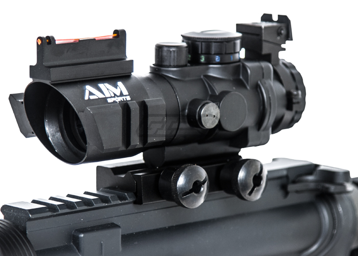 Aim Sports 4X32 Tri III. Scope with Fiber Optic Sight